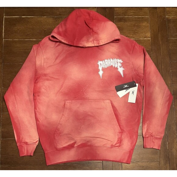 Men’s Jordan Craig Size M Afterlife Pullover Hoodie Red Distressed Skate NWT - Picture 2 of 4